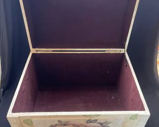White Decorative Wooden Storage Box