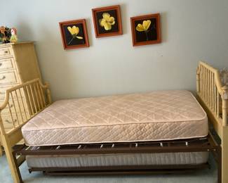 Thomasville faux bamboo day bed