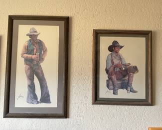 Gordon Snidow- “Ain’t No City Beer”-20x33 & “ Baked Beans & Beer”19x21