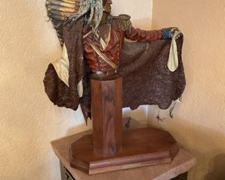 “Bear Tracks”- Dave Mc Gary statue-28x23 stand-18x18x33