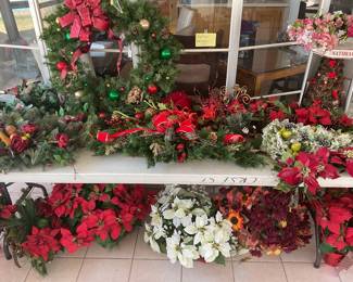 Holiday floral arrangements 