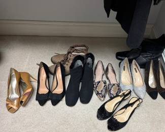 these shoes are next-to-new, or new. brand names!