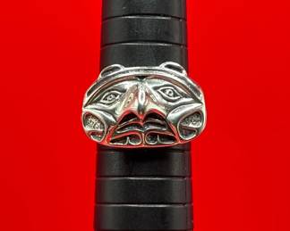 Northwest Style Sterling Silver Ring