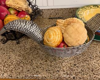 vintage decorative fruit basket