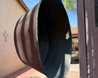 antique cast iron cauldron