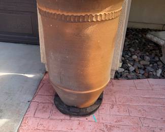 large terracotta Anduze-style planter