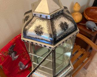 decorative hexagonal curio tower
