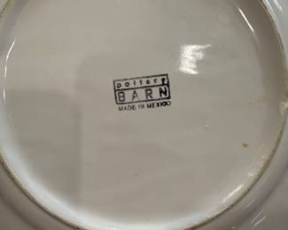 Pottery Barn Garden Animal round chop plates