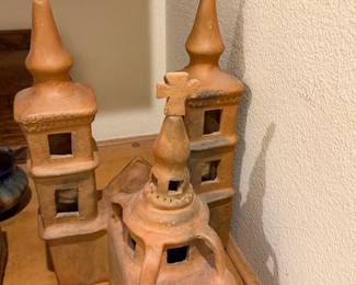 vintage Mexican folk art terracotta