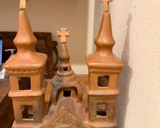 vintage Mexican folk art terracotta