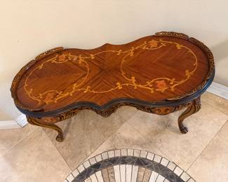 vintage French-style coffee table