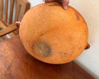 traditional terracotta or clay dish