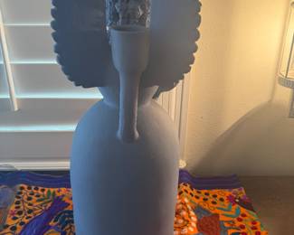 collectible cement sculpture of an angel