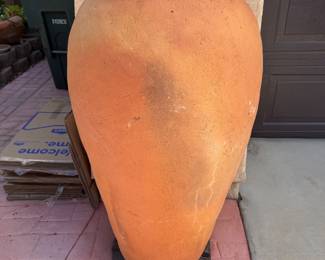 large terracotta olive oil urn planter