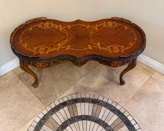 vintage French-style coffee table
