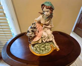 Girl with Lamb Porcelain