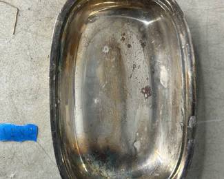 silver plate serving dish