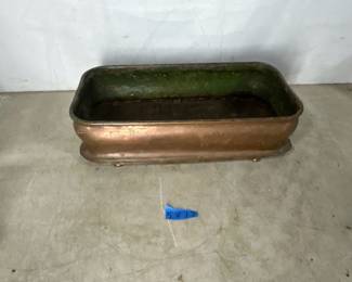 copper flower window box