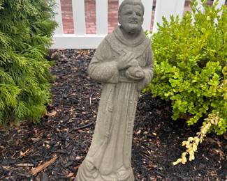 Concrete garden statue