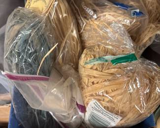 Large selection of craft supplies and fabric