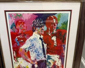 Signed Bear Bryant Leroy Neiman litho