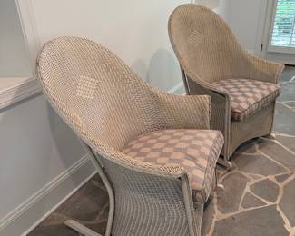 Lloyd Flanders Universal Loom rocking chairs 