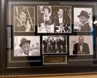 The Rat Pack signed Dean Martin and Frank Sinatra with COA