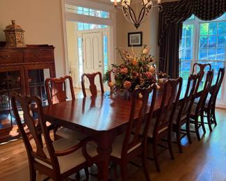 Bob Timberlake solid cherry dining room set that seats a whopping TWELVE (12) people!