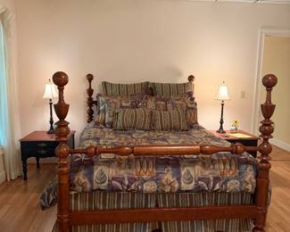 Bob Timberlake queen size bed and nightstands 