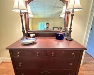 Antique mahogany dresser