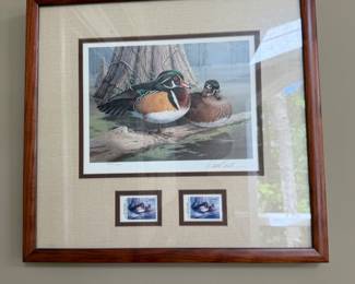Daniel Smith signed mallard duck art 