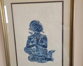 Thai temple rubbing on rice pepper