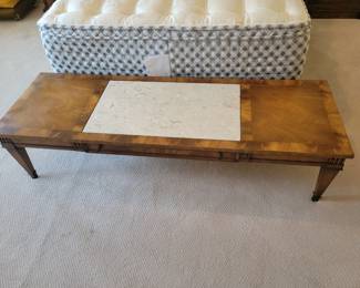 Vintage Weiman Marble top coffee table