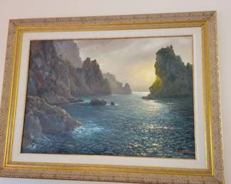 Original oil on canvas by S Frederico