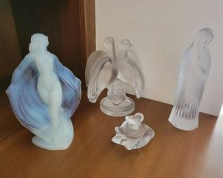 Lalique & Sabino glass