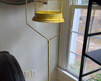 Vintage Metal Painted Birdcage