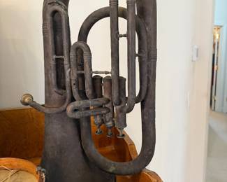 Vintage Brass Baritone Horn 