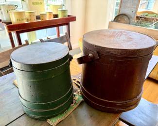 Antique Firkin Sugar Buckets