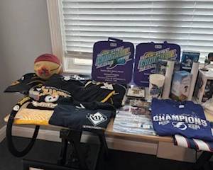 Sports memorabilia- Pittsburg Steelers, Tampa Bay Rays, Lightning and Buccaneers