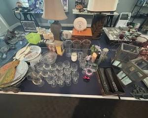 glasses and vintage decor