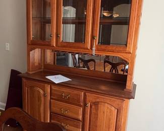 Woodley's Fine Furniture China Cabinet and Buffet