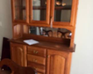 Woodley's Fine Furniture China Cabinet and Buffet