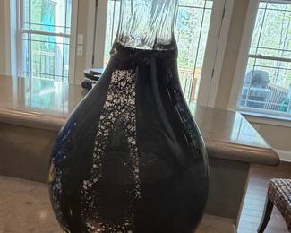 Murano Art Glass Vase with Speckled Inclusions