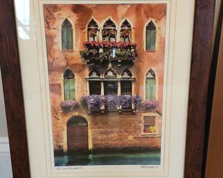 Venice Facade #1 by Martin Roberts - Hand Signed Lithograph