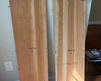 Cherry Wood Shelving Units (Set of 2)