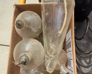 Vintage Glass Separatory Funnel Set