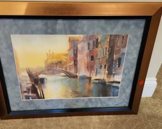 Venetian Canal Watercolor Painting
