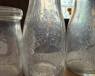 Milk Bottle Half Pint North Dairy Worth Illinois