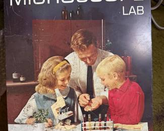 Microscope lab box and minimal contents