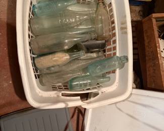 Vintage glass bottles